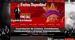 Desktop Screenshot of contrataciondeartistas.net